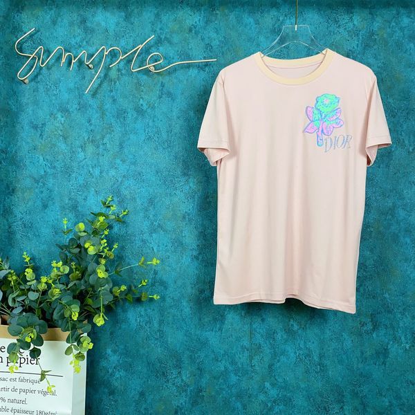 

2020ss spring and summer new high grade cotton printing short sleeve round neck panel t-shirt size: -l-xl-xxl-xxxl color: black white 01aa, White;black