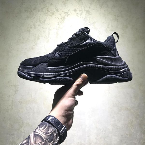 

fashion luxury triple s increasing sneakers men women black white red grey beige green yellow mens ourdoor designer shoes us5.5-11