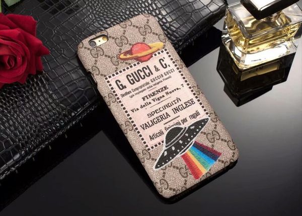 

fashion spaceship print designer phone case for iphone x xs max xr 7 7plus 8 8plus 6 6s plus brand back cover cases hard shell
