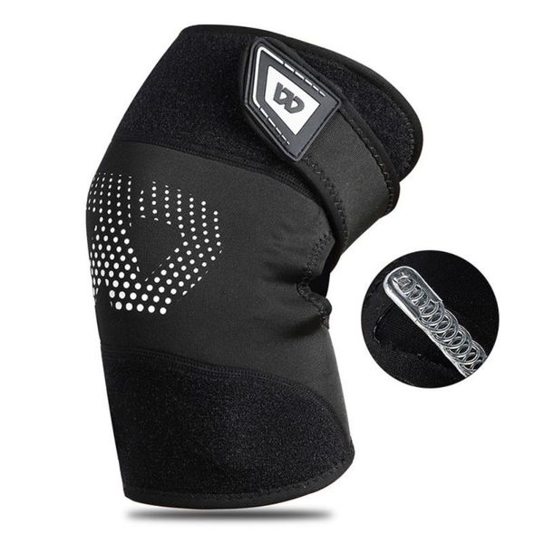 

professional sports knee pads spring-supported basketball knee pads riding climbing running fitness outdoor protective gear, Black;gray