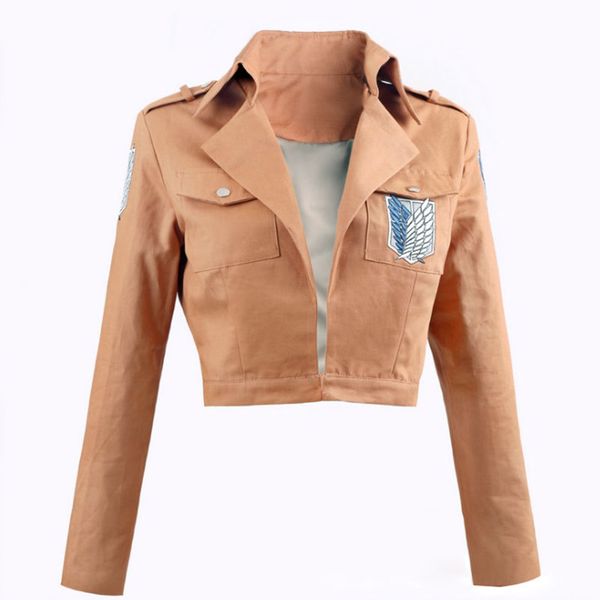 

attack on titan jacket cloak shingeki no kyojin legion cosplay costumes embroidery jacket coat cloak leather apron, Black