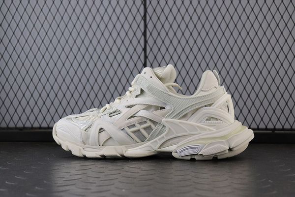 

19ss paris track 2 triple s 3.0 white women mens designer shoes platform sports sneakers tess s. gomma trek mens trainers, Black