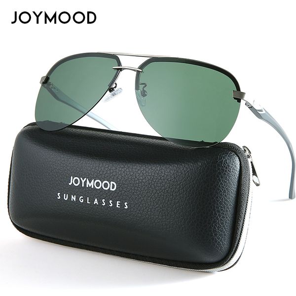 

joymood sunglasses men aluminum magnesium aviation sunglasses mens fashion driving glasses for men, White;black