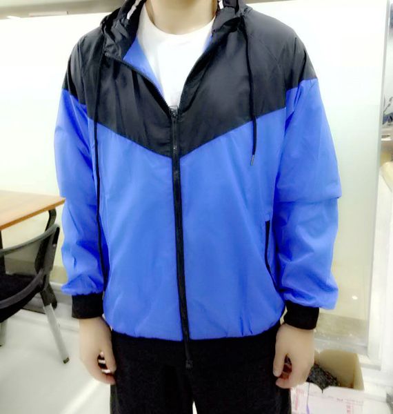 

mens athletic jackets brand clothing for male windbreaker jacket thin slim spring summer nkj1 sports wear casual coats designer, Black;brown