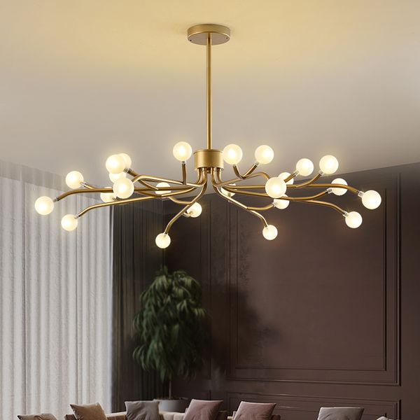 

modern living room chandelier lighting art decor glass ball light fixture nordic chandelier lamp luminaire lampara