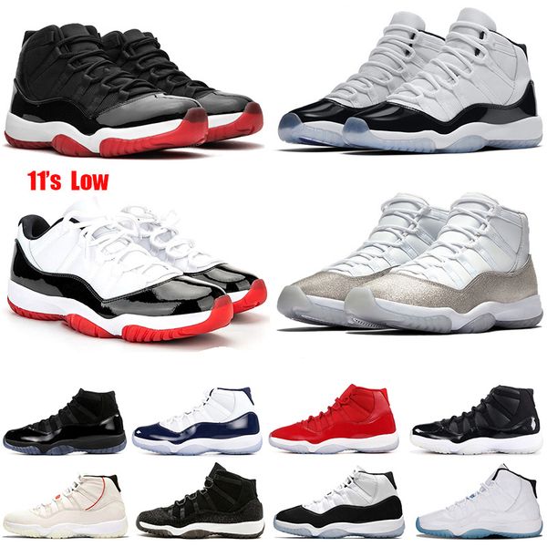 

new withe bred 11 11s men basketball shoes cap and gown concord metallic silver spaces 45 athletic men sport shoes sneaker
