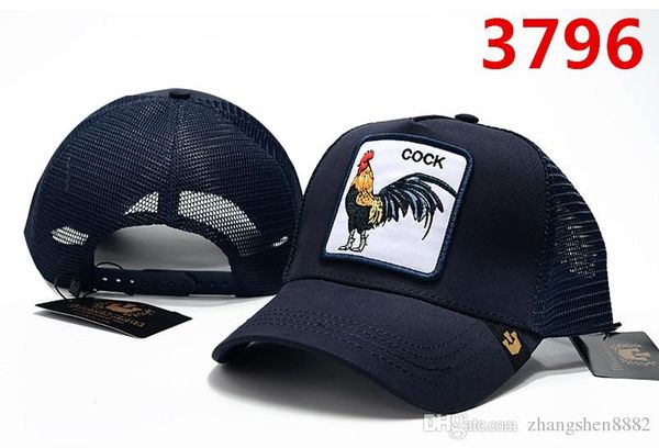 

custom baseball cap with hip-hop street fashion personality fashion style animal rooster hat, Blue;gray
