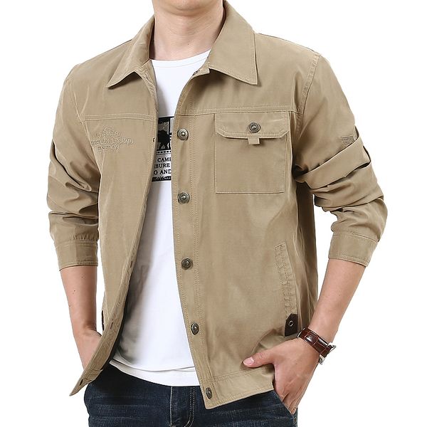 

men's jackets 2021 jacket men spring autumn casual windbreaker pilot coat army bomber cargo flight male clothes, Black;brown