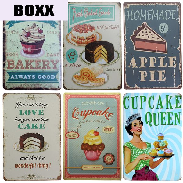 

all kinds of cakes vintage metal signs home decor vintage tin signs pub vintage decorative plates metal wall art