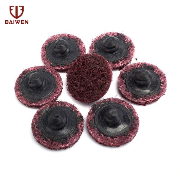 

10-30pcs 1" abrasive sanding discs pad roll lock sanding discs for metal polishing cleaning abrasive tool 150 grit