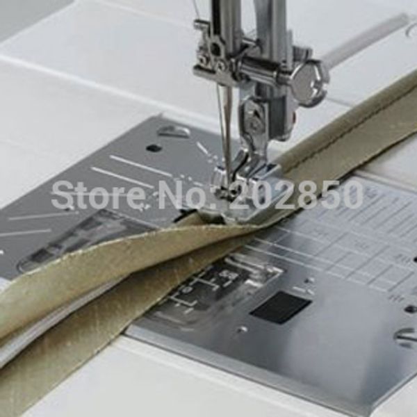 

domestic multi-function sewing machine parts,piping presser foot with 2 grooved holes,#cy-9908,fit for brother,janome,singer, Black