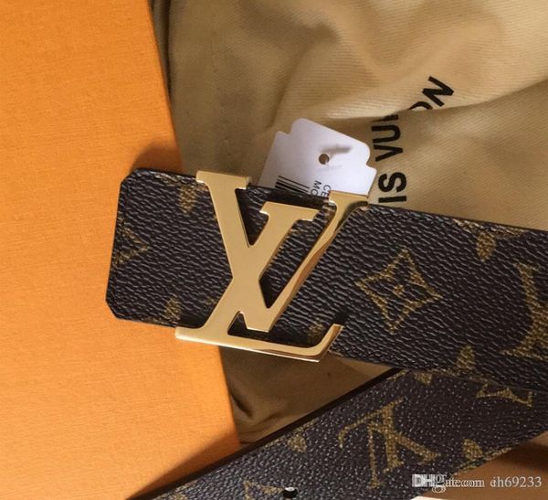 

2018 new real with box m buckle fa hion brand belt de igner luxury belt for men and women genuine leather gold ilver