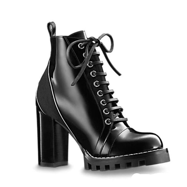 

new lastest fashion 8 boots women half ankle boot lady genuine leather dress boots casual shoes with box, Black