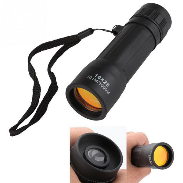 

10x25 monocular telescope handy scope sports camping hunting compact monocular binoculars telescope superior light transmission