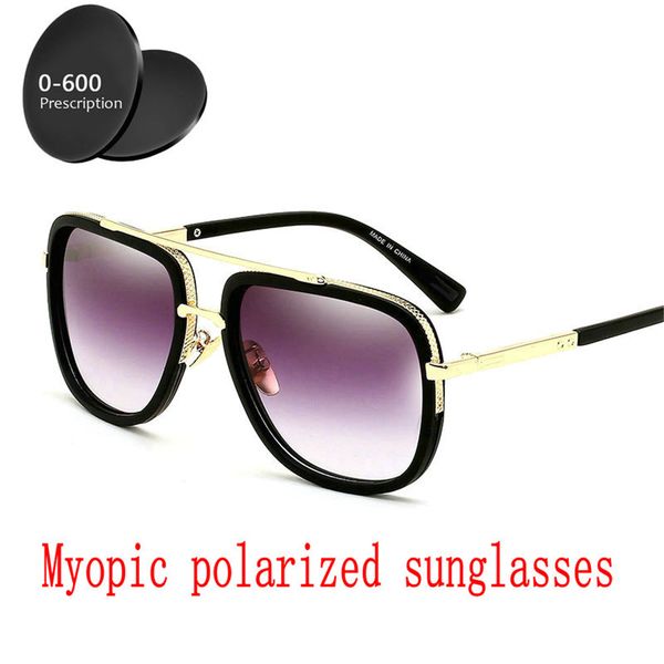 

finished polarized myopia sunglasses men women custom short sighted optics driving goggles women fashion square sunglasses fml, White;black