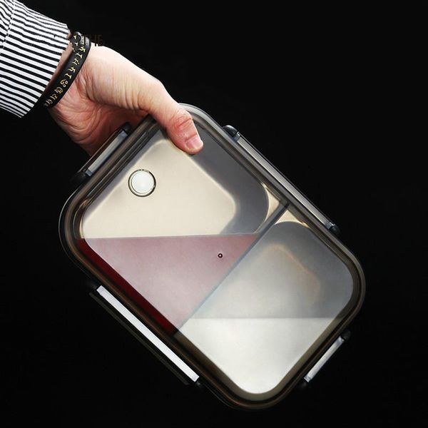 

japanese microwave bento box 304 stainless steel child lunch box leak-proof bento lunch box for kids school food container