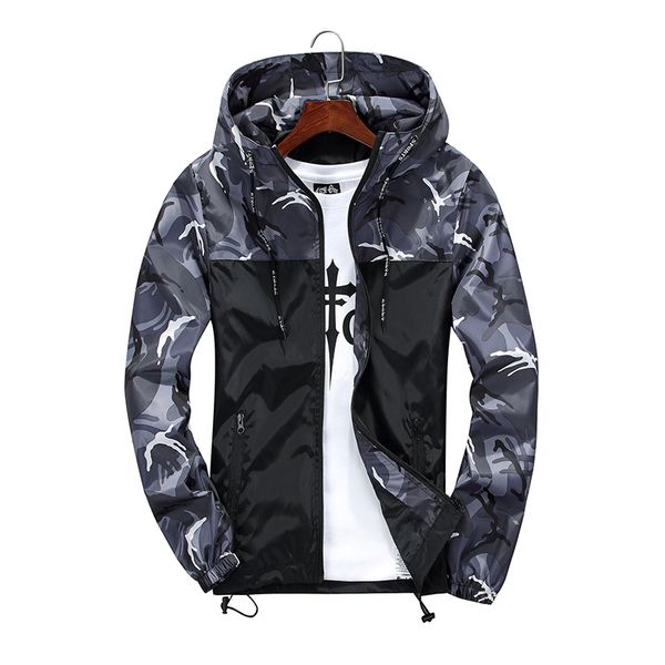 

spring 2019 fashion couple camouflage jacket men women ultralight breathable slim sunscreen jacket dct-209, Black;brown