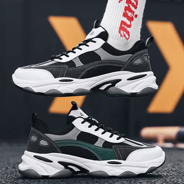 

mens running shoes youth sports shoes mesh breathable sneakers casual teenagers running culture training students lightly