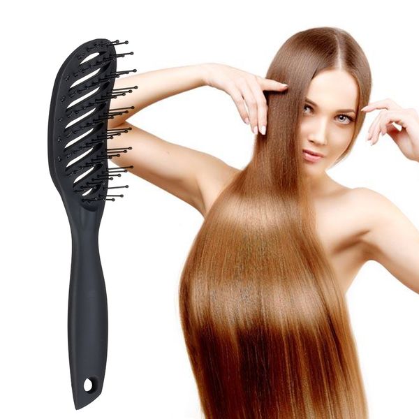 New Anti Static Comb Massage Small Curved Style Hair Brushes Add