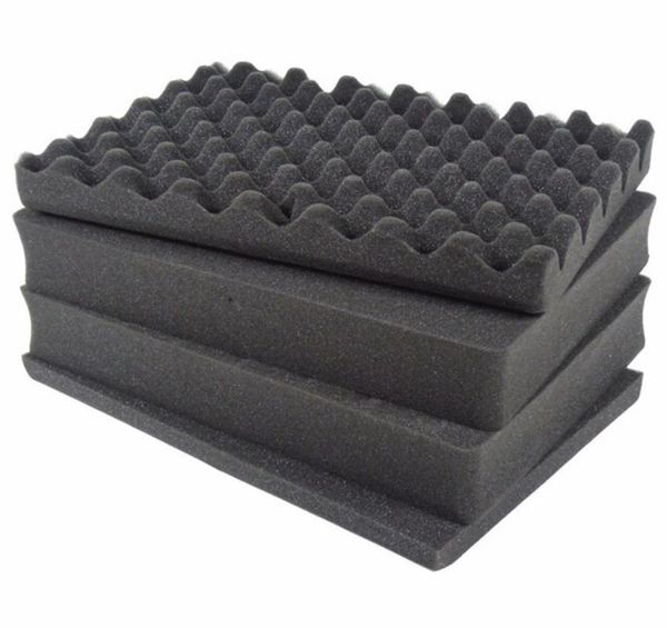 

3pcs pluck foam 450*380*50mm + 1pc solid foam 450*380*10mm for tool case tool box