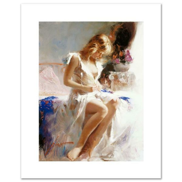 

pino art painting "early morning" limited edition art home decor handpainted oil painting on canvas wall art canvas pictures 20060