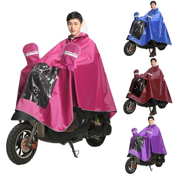 

new outdoor bike motorcycle raincoat cover sleeve protector cape poncho with hood