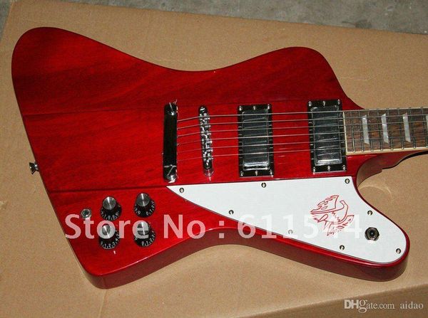 

Red Thunderbird 6 Strings Explorer Custom Shop Электрогитара Лучшие Музыкальные инструменты Бесплатн