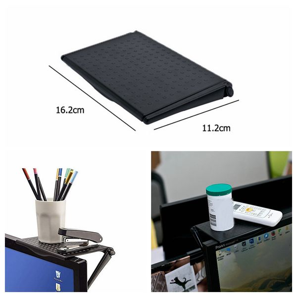 

3x adjustable tv screen shelf monitor shelf computer storage bracket