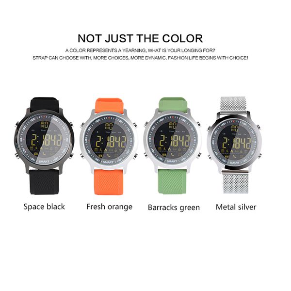 

100% ex18 smartwatch bluetooth for iphone ios android smart mobile phone sport watch message push fstn screen display fitness tracker