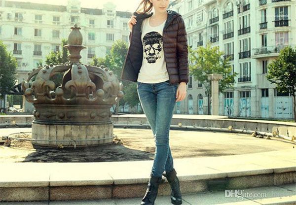 

thin hooded woman clothes ladis winter coats solid with zipper pocket women cotton padded jacket fashion, Black