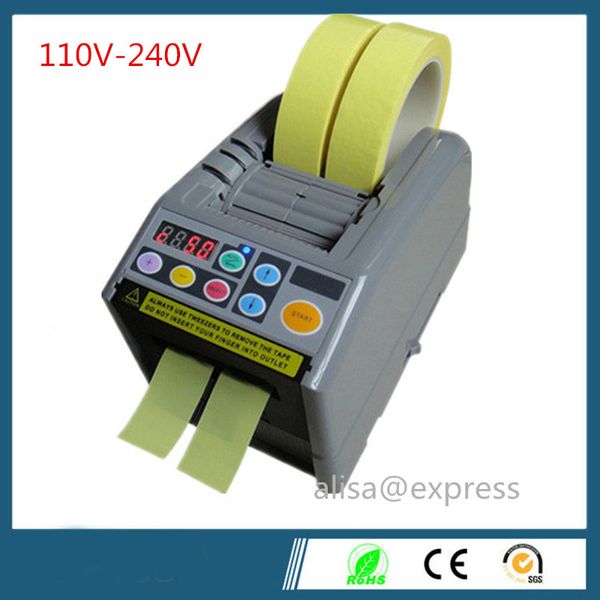 

110v-240v zcut-9 packing tape dispenser, 6-60mm width, 5-999mm length, automatic cutting machine tape dispenser japan motor