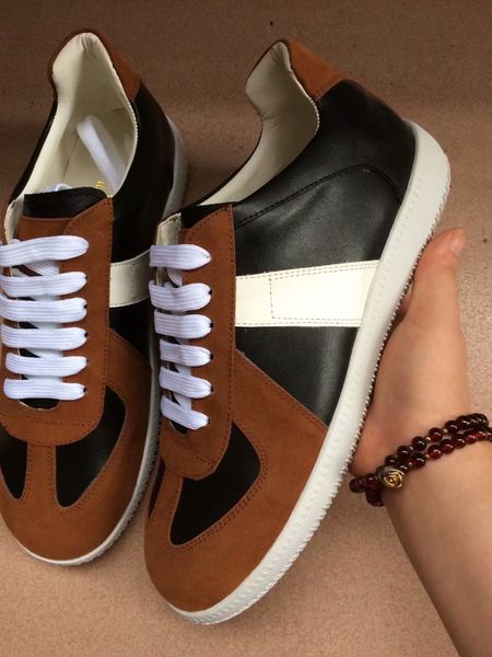 

with box] designers arena low sneakers shoes red,black,white brand leather men's brand kanye west casual walking flats shoes 38-46