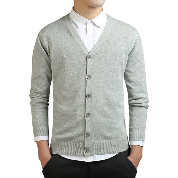 

new men's cardigan knitted sweater in spring and autumn period, White;black
