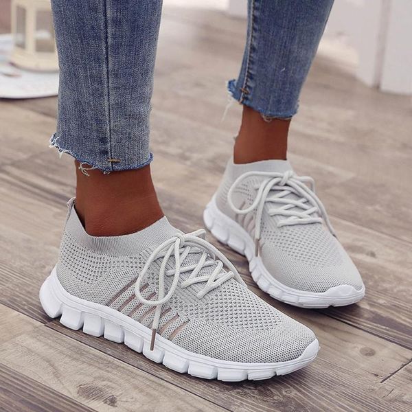 

2020 new fashion breathable women's mesh sports shoes lightweight running shoes comfortable casual outdoor sport shoes#4