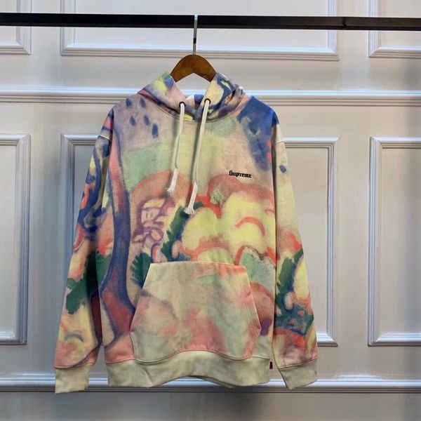 

women's men's hoodie cotton large size hoodie thin tie dye pattern hooded sweater youth student hoodie sweater qq8, Black