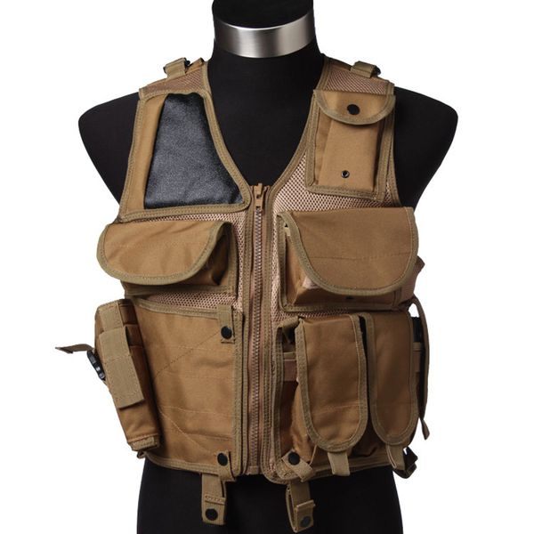 

tactical vest body armor hunting plate carrier pouches fishing combat gear camping vests protective equipment, Camo;black