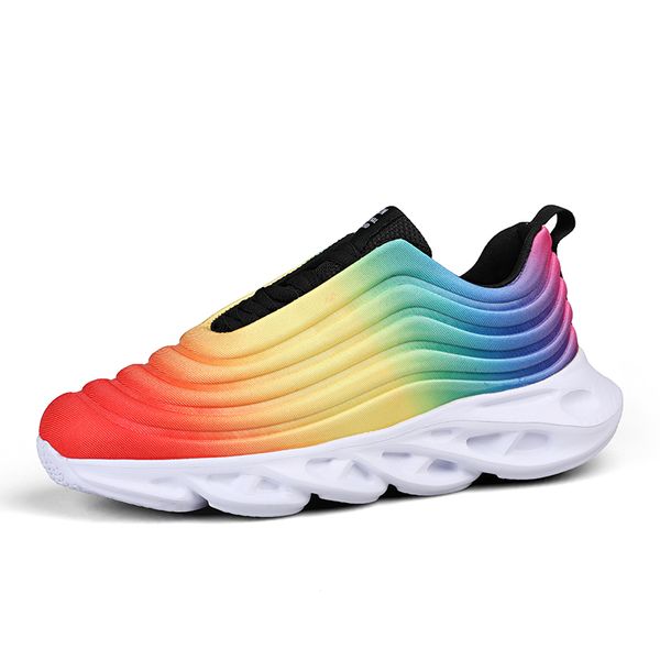 

jcjjnanl fashion leisure new personality laser spring summer trainers ultra baskets casual shoes rainbow-colored white shoes, Black