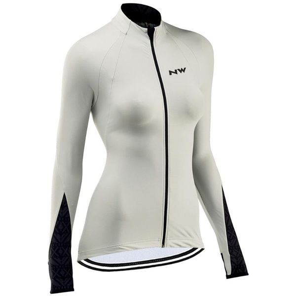 

2020 nw new women cycling jersey long sleeve bicycle clothing spring autumn bike jersey mtb cycling ropa ciclismo maillot, Black;red