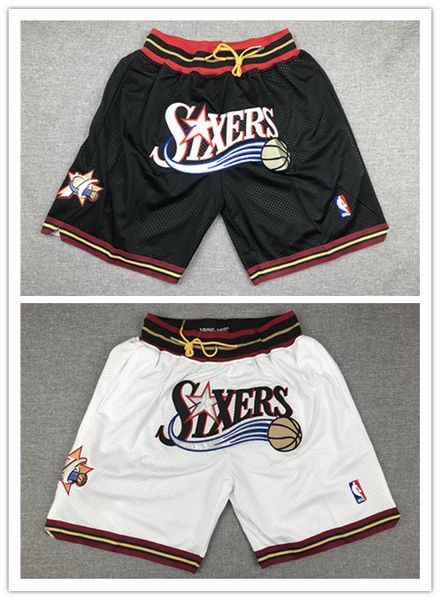 76ers shorts white
