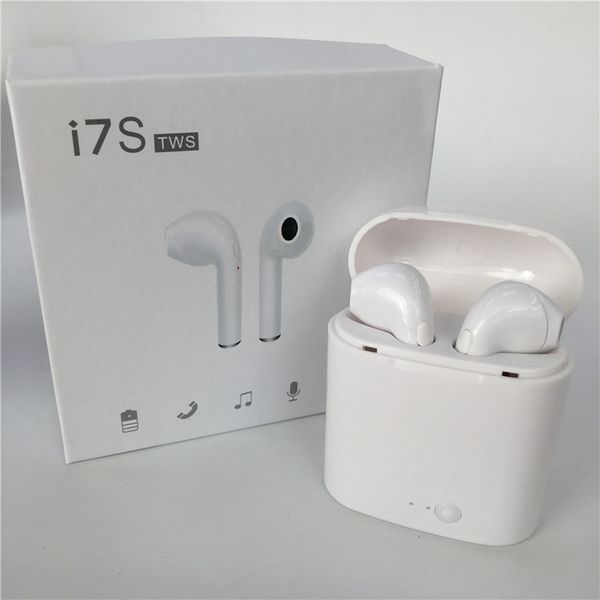 

I7 twin i7 tw mini wirele bluetooth headphone tereo earphone head et with charger box for iphone io android with retail package box