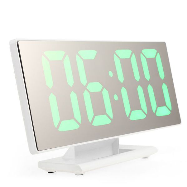 

multifunction led digital deskdecor usb large screen snooze alarm clock mirror table