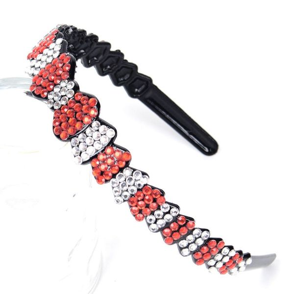 

women headbands alice bands diamante rhinestone crystal bowknot hair accessory au98, Black;brown