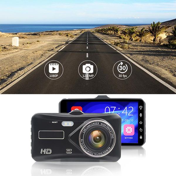 

1080p touch screen driving recorder g-sensor durable anti-glare glass waterproof car dvr