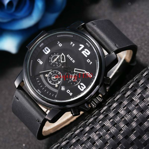 

роскошные часы для мужчин даты день автоматических часы высокого качества известного dz марка кварца дизайнер мужских часов мастера montre н, Slivery;brown