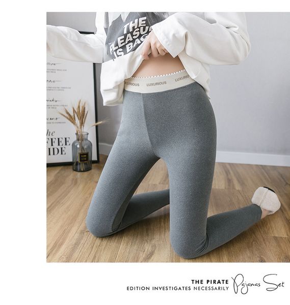 

модный дизайнер женские леггинсы бренд брюки для женщин осень и зима мягкие повседневные большой размер m-4xl тренировочные брюки оптовые пр, Black