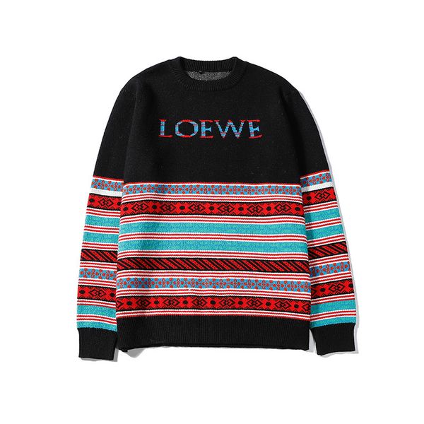 

женские свитера бренд девушки дизайнер tops print одежда luxury casual геометрическая полосатый шаблон tops новые 2020 брендовой одежды ново, White;black