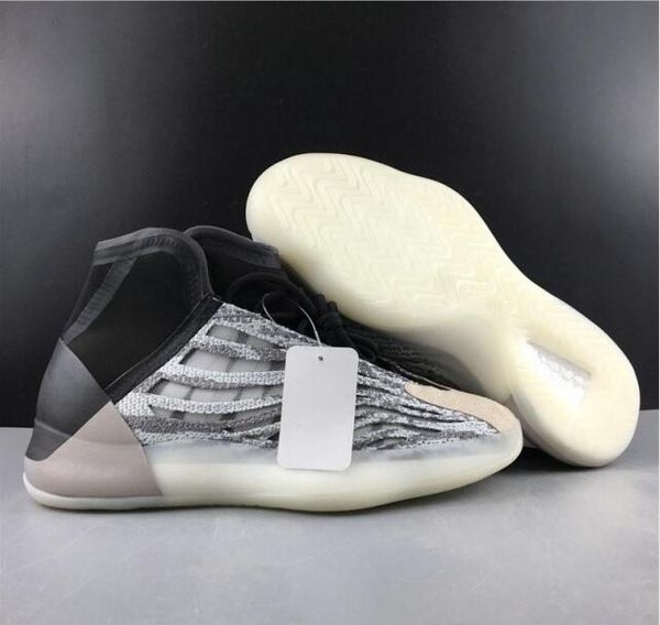 

special edition quantum man basketball designer shoes black grey white kanye west woman fashion knit sneakers ship with box