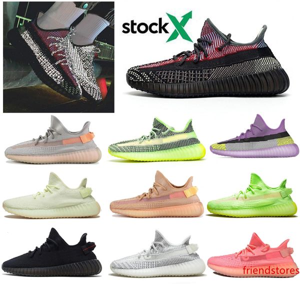 

2020 лучшее качество kanye yecheil yeehu черный статический 3 м светоотражающие мужские кроссовки облако истинная форма выведенных женщин тр