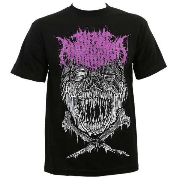 

подлинный младенец аннигилятор дерзкий deathcore футболка s-3xl новый принт футболка летний стиль топ тройник, White;black
