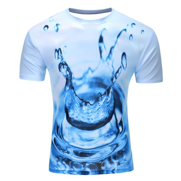 

2019 water drop mobile 3d print short sleeves men t shirt harajuku summer groot men tshirt plus size shirt, White;black